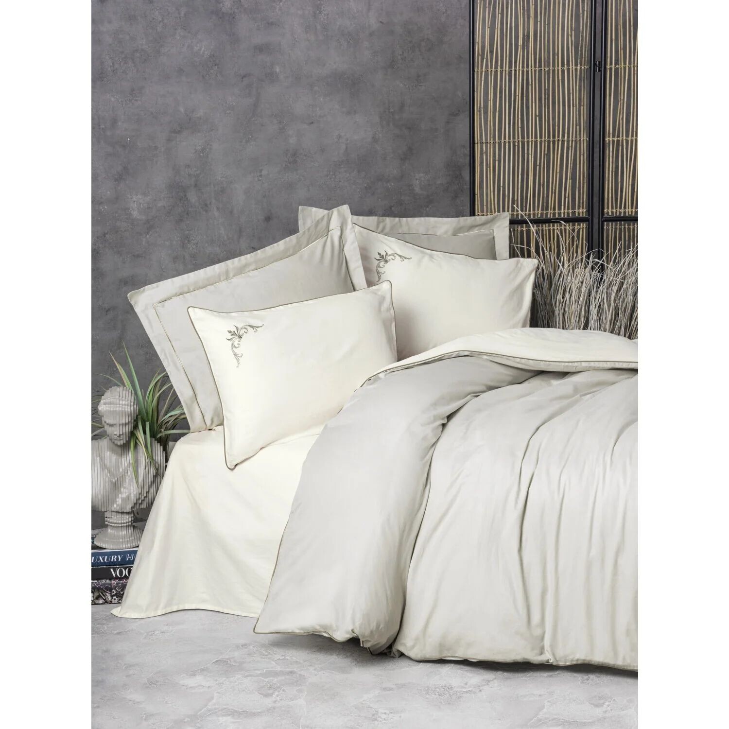 

Комплект постельного белья Cotton Box Elite Satin Teresa Beige