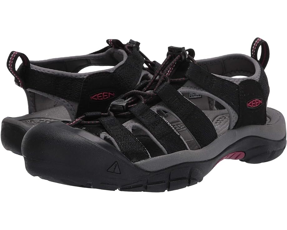 

Сандалии KEEN Newport H2, цвет Black/Raspberry Wine