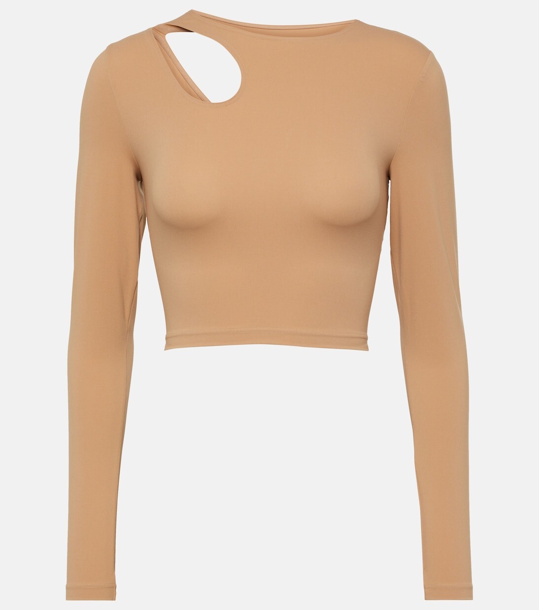 

Укороченный топ с вырезом Wolford, бежевый