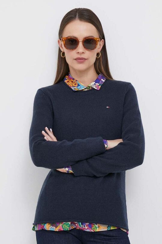 

Шерстяной свитер Tommy Hilfiger, темно-синий