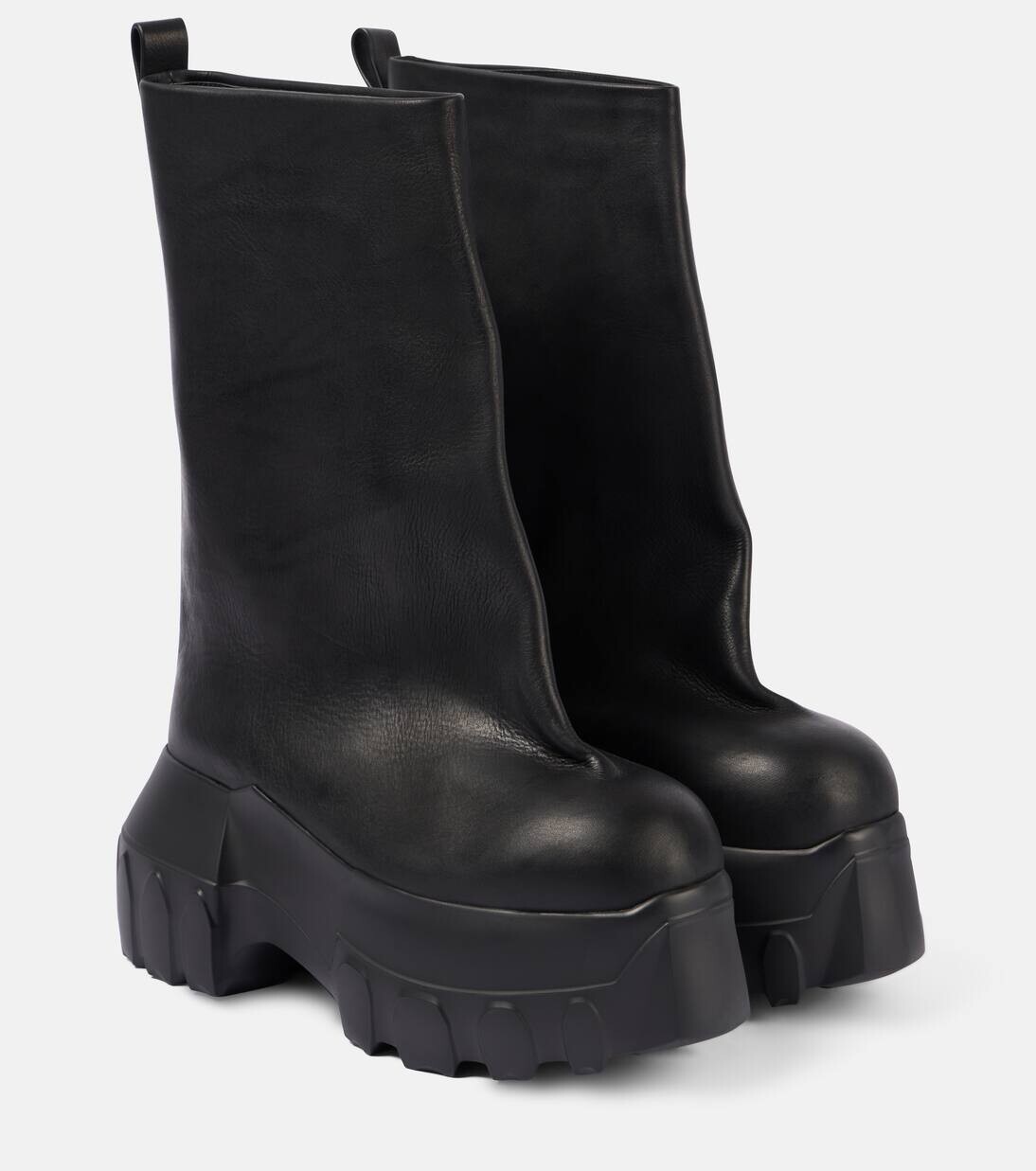 

Ботинки Mega Tractor из кожи Rick Owens, черный