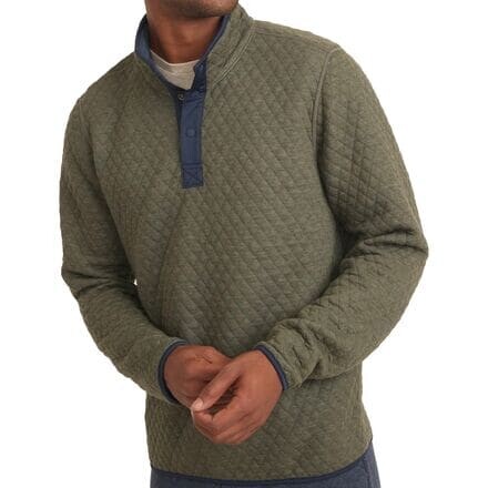 

Двусторонний флисовый пуловер Corbet мужской Marine Layer, цвет Navy/Olive Heather