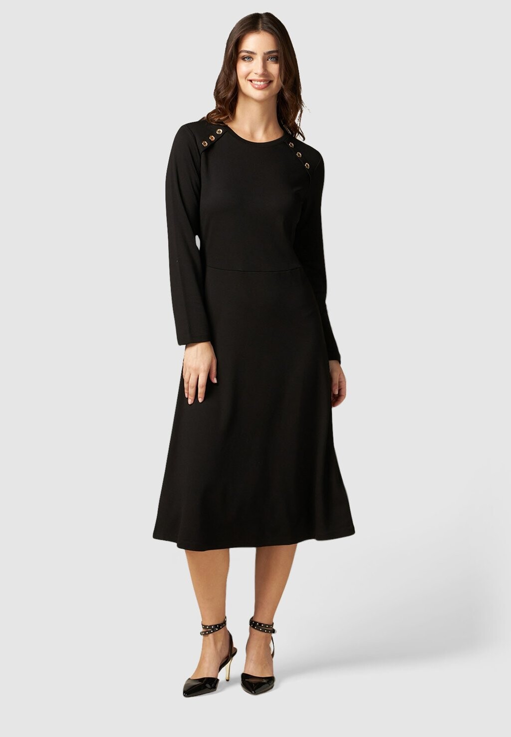 

Платье из джерси Milano Stitch Oltre, черный