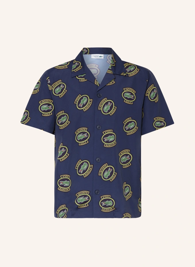 цена Курортная рубашка стандартного кроя Lacoste, синий