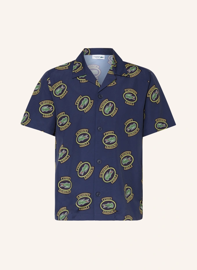 

Курортная рубашка стандартного кроя Lacoste, синий