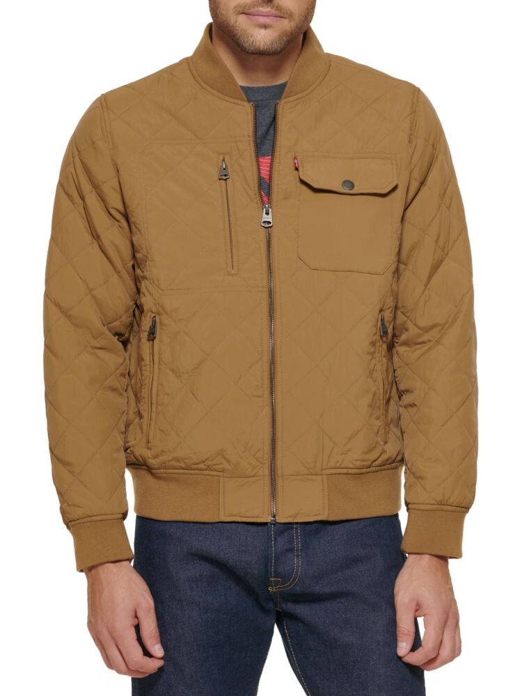 

Стеганый бомбер Levi'S, хаки