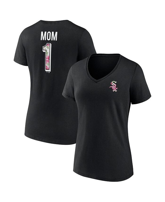 

Женская черная футболка Chicago White Sox ко Дню матери размера Best Mom Ever с v-образным вырезом Profile, черный