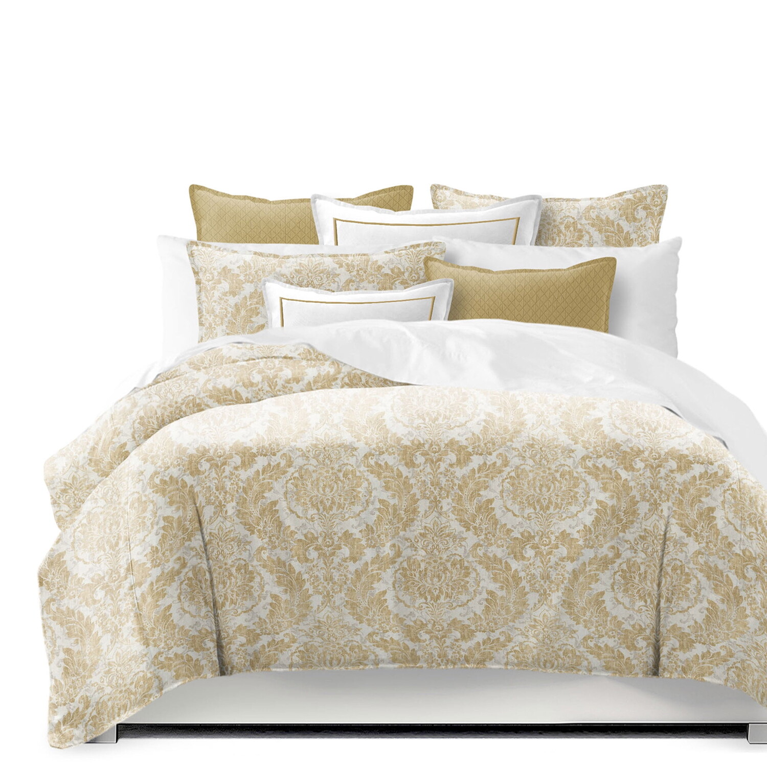 

Комплект постельного белья California King 6ix Tailors Fine Linens, белый / золотой
