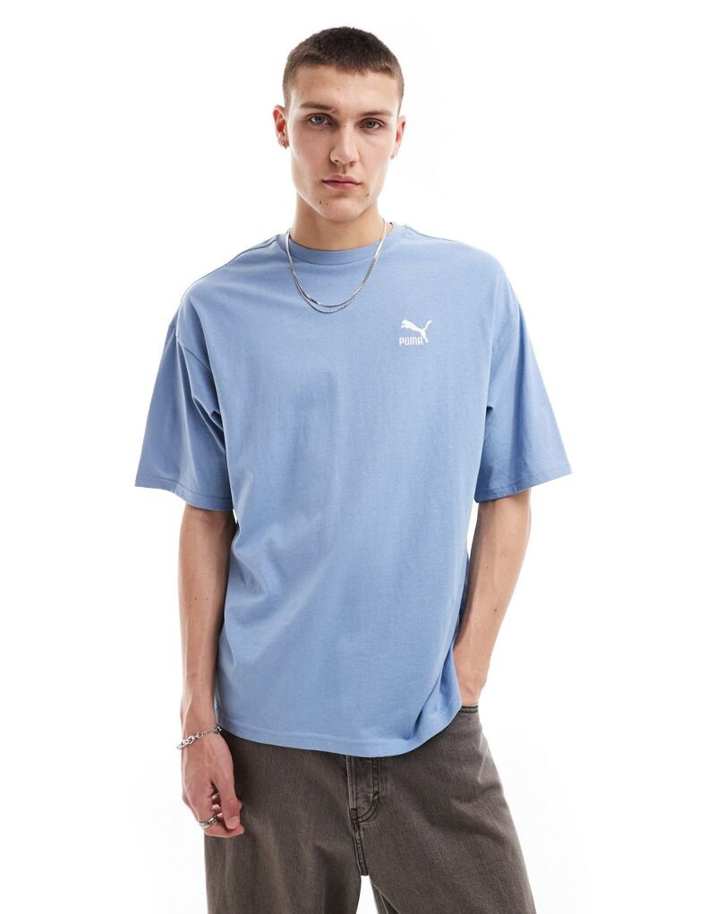 

Синяя футболка оверсайз Puma Classics
