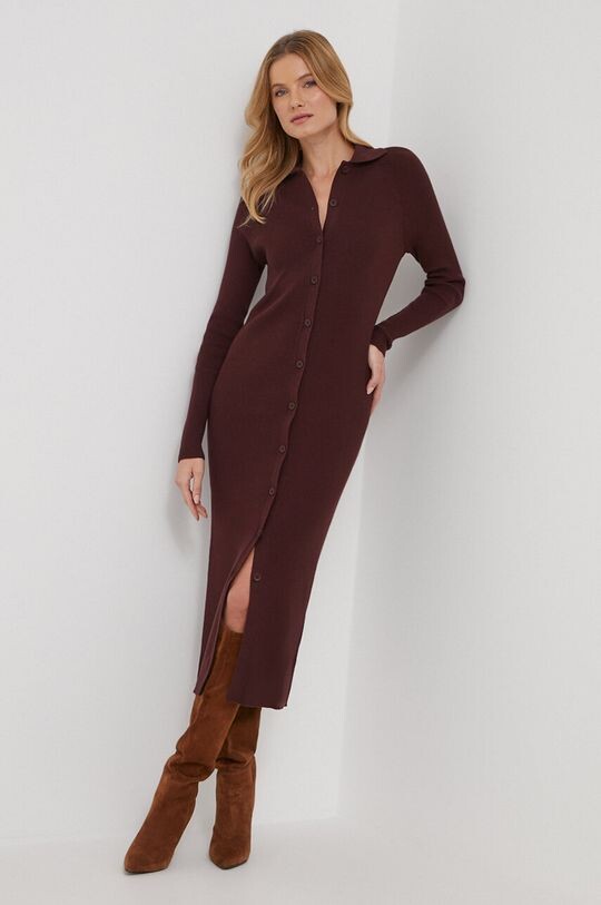 

Платье с добавлением шерсти Calvin Klein, гранат