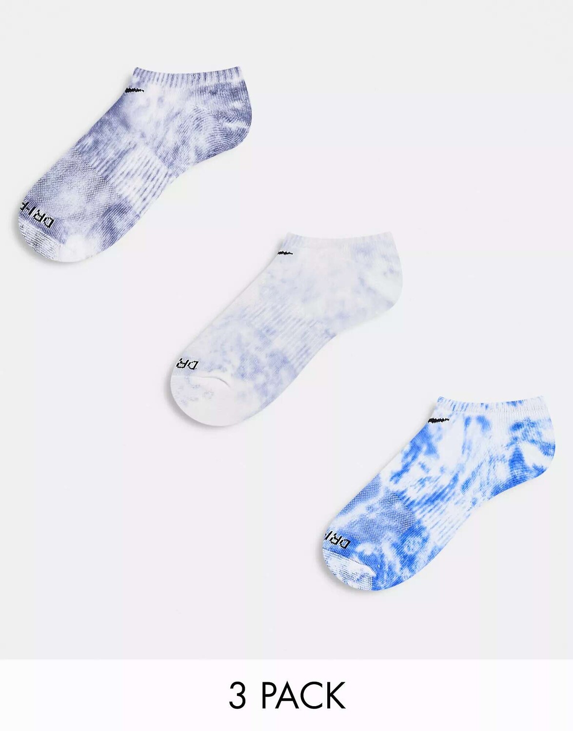 

Синие носки Nike 3pk no show