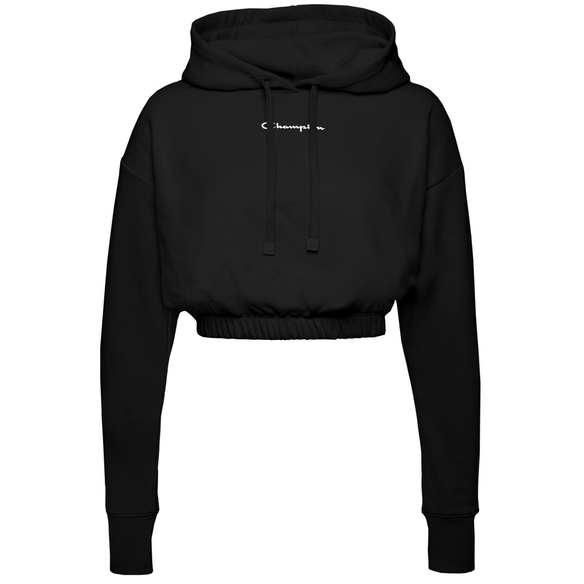 

Толстовка Champion Kapuzenpullover Hooded Crop Top, черный
