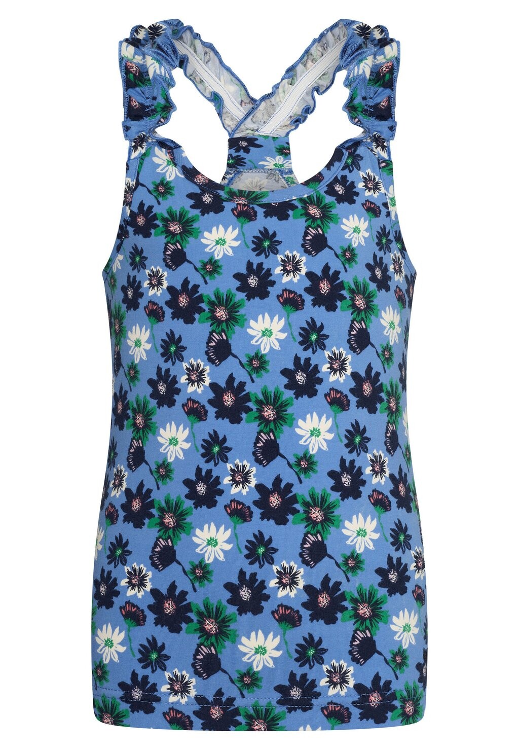 

Топ CHERISH THE DAY WITH FLOWER PATTERN 4funkyflavours, цвет blue