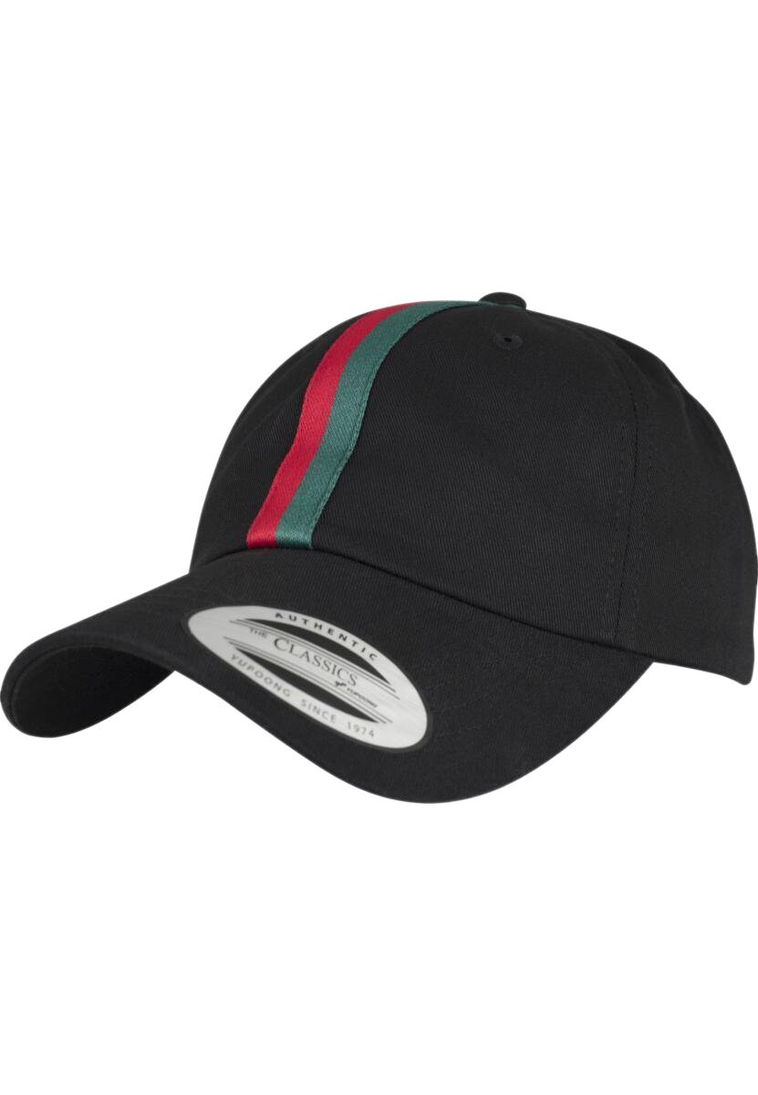 

Бейсболка STRIPE DAD Flexfit, цвет white/firered/green