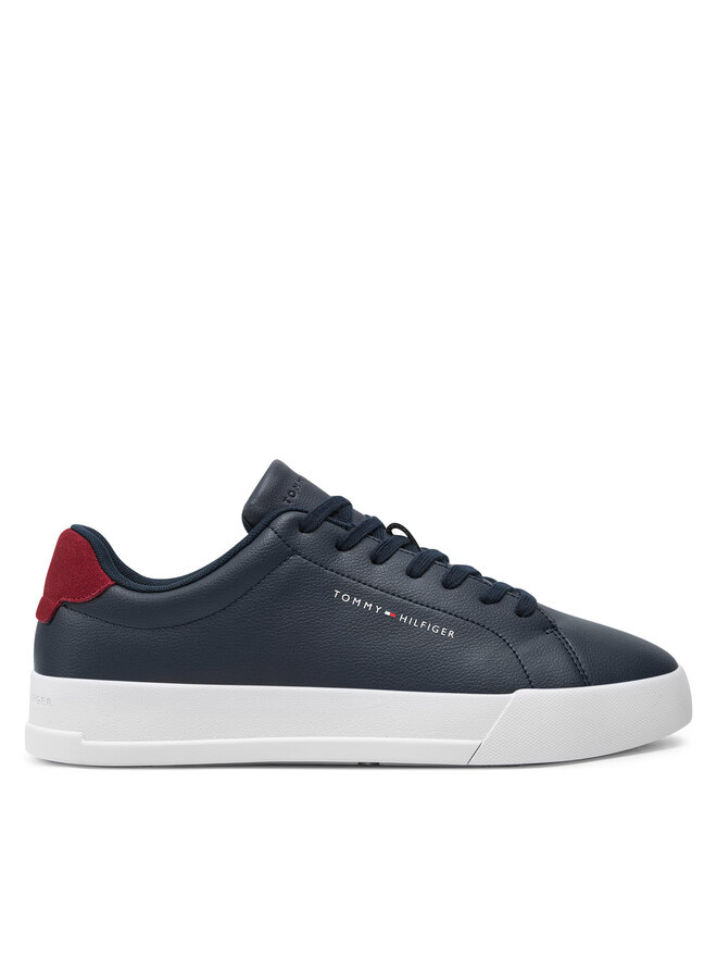 

Кроссовки Tommy Hilfiger Th Court Leather Grain Ess, темно-синий