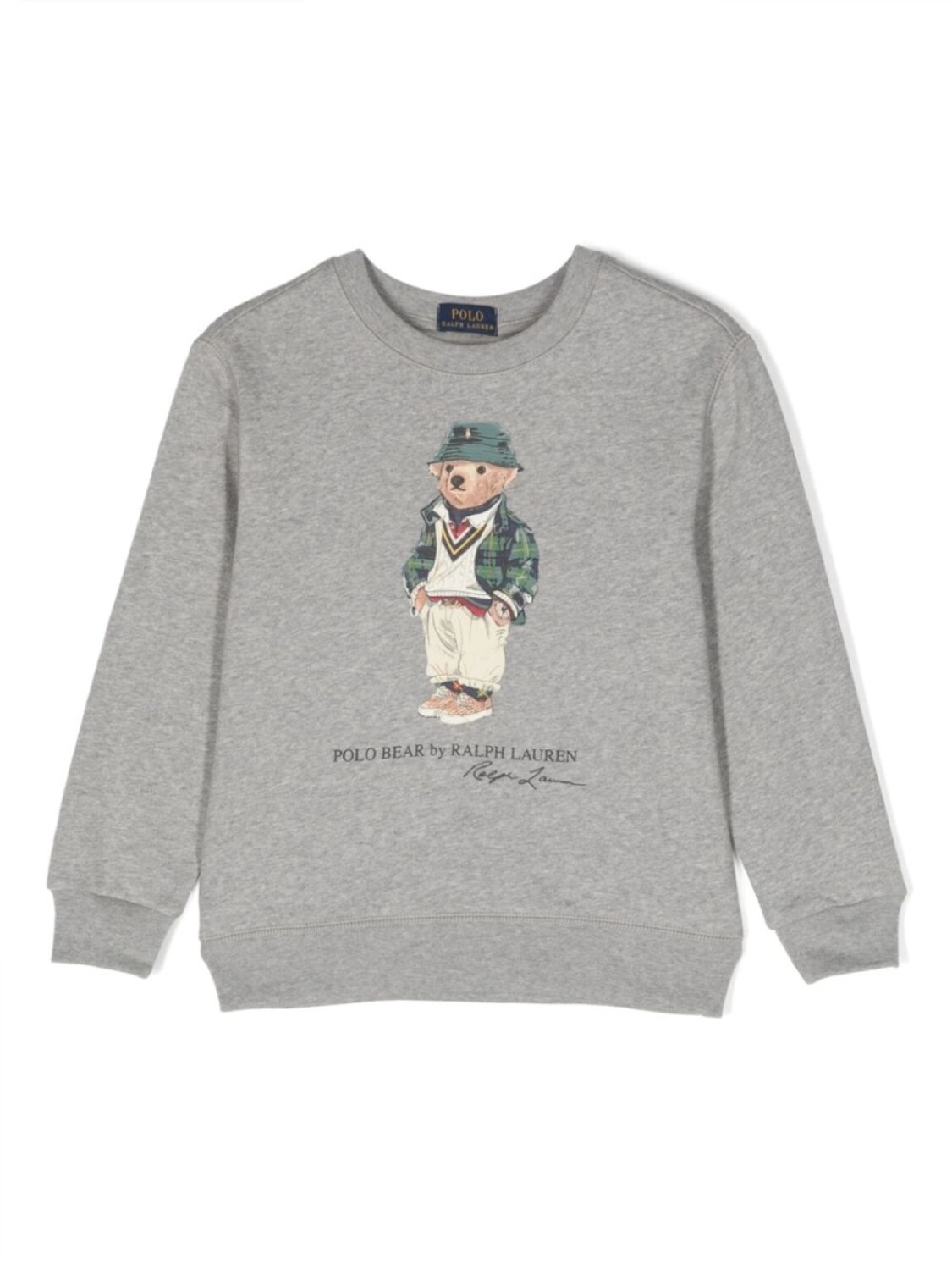 

Ralph Lauren толстовка из джерси с принтом Polo Bear, серый
