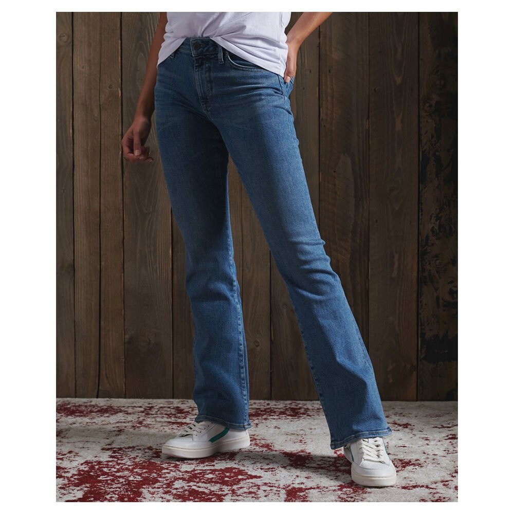

Джинсы Superdry Mid Rise Slim Flare, синий