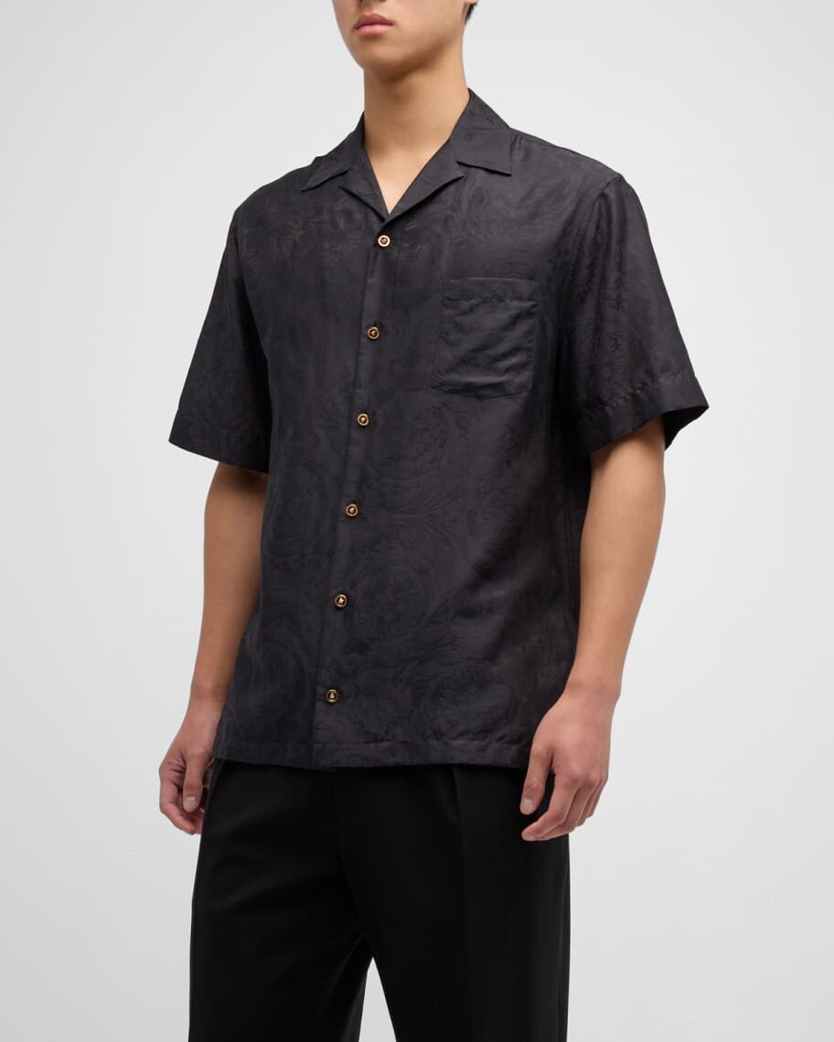 

Мужская рубашка Barocco Voile из жаккарда Camp Versace