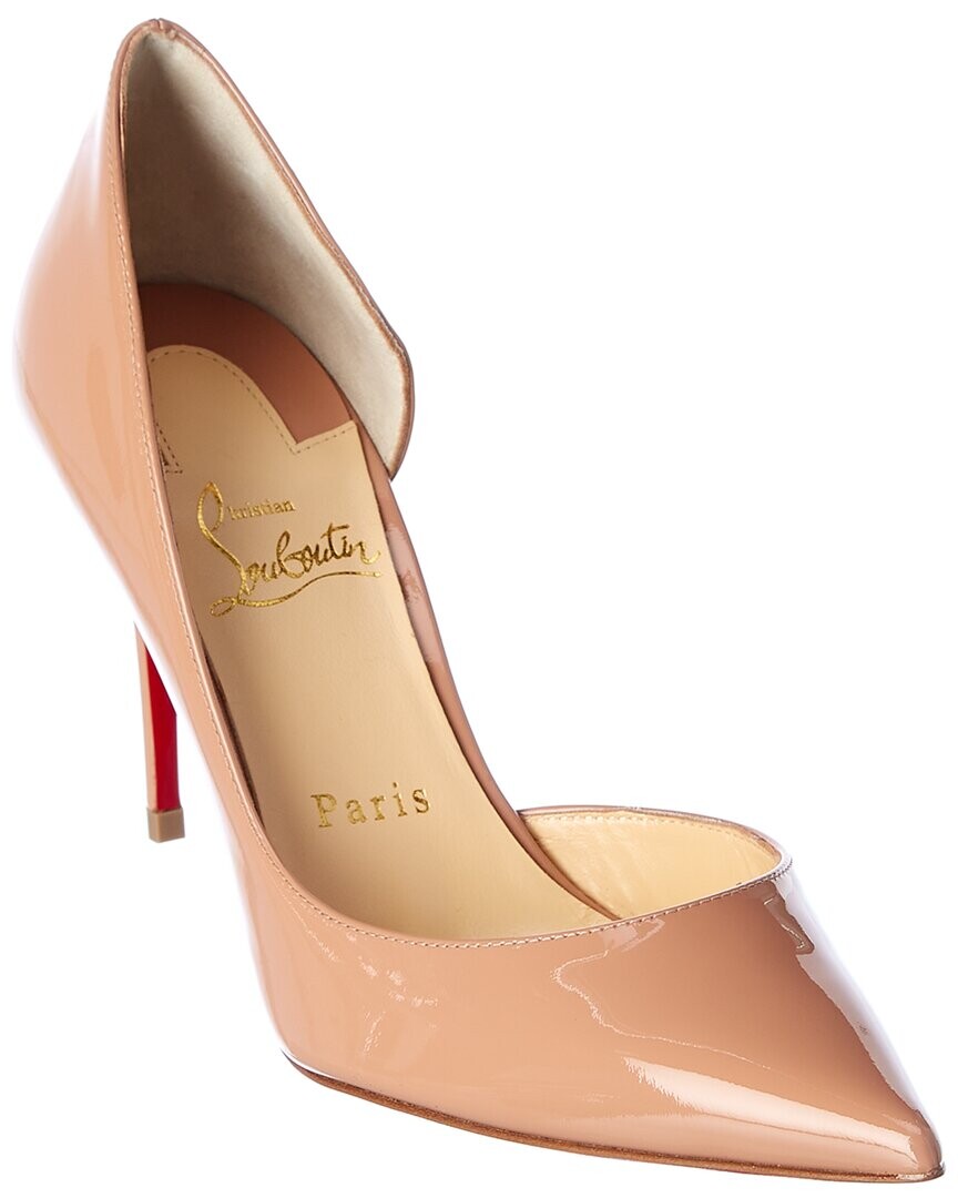 

Christian Louboutin Iriza 85 Патентные Туфли, бежевый