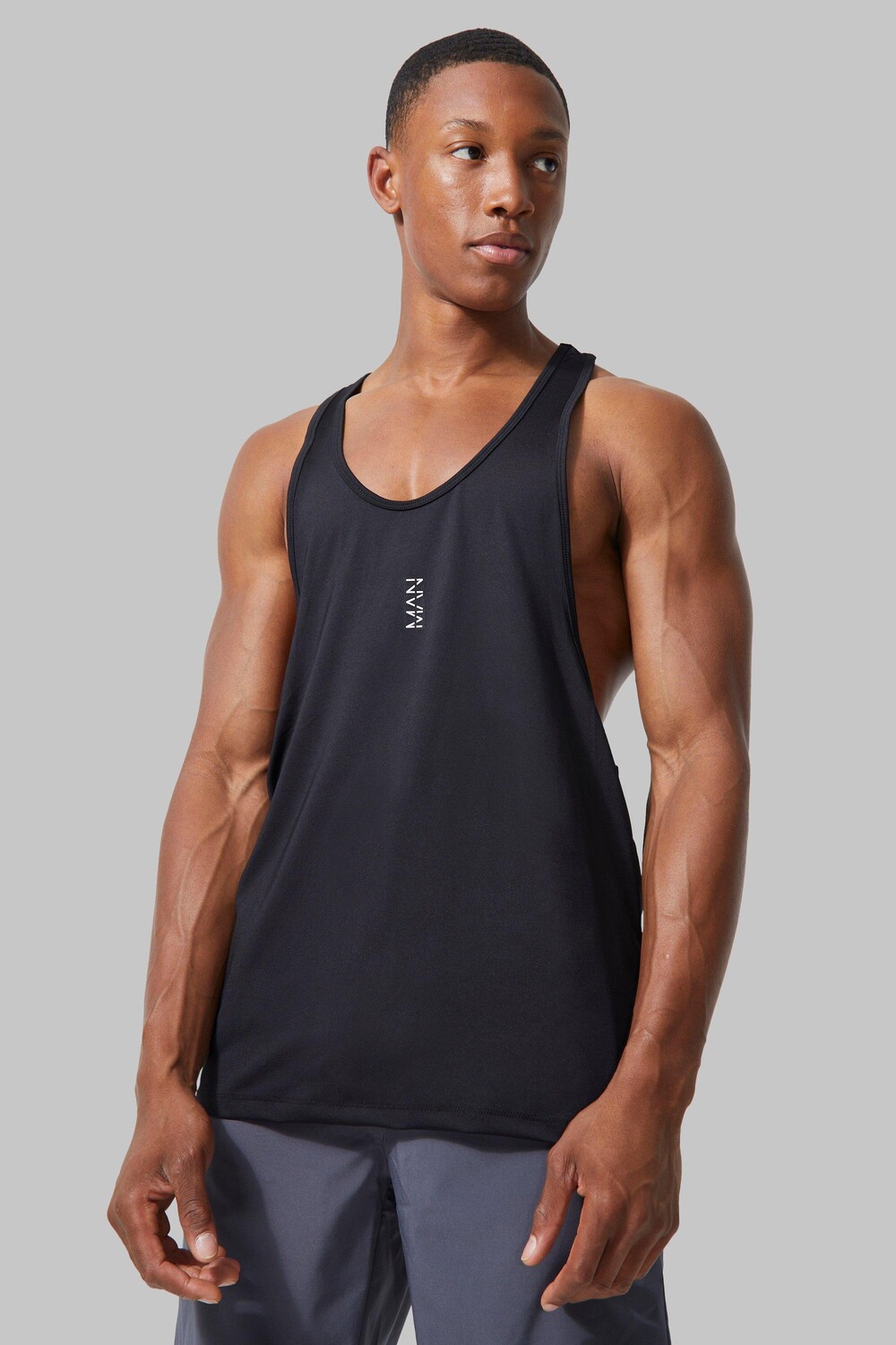 

Мужской жилет active performance racer Boohoo, черный