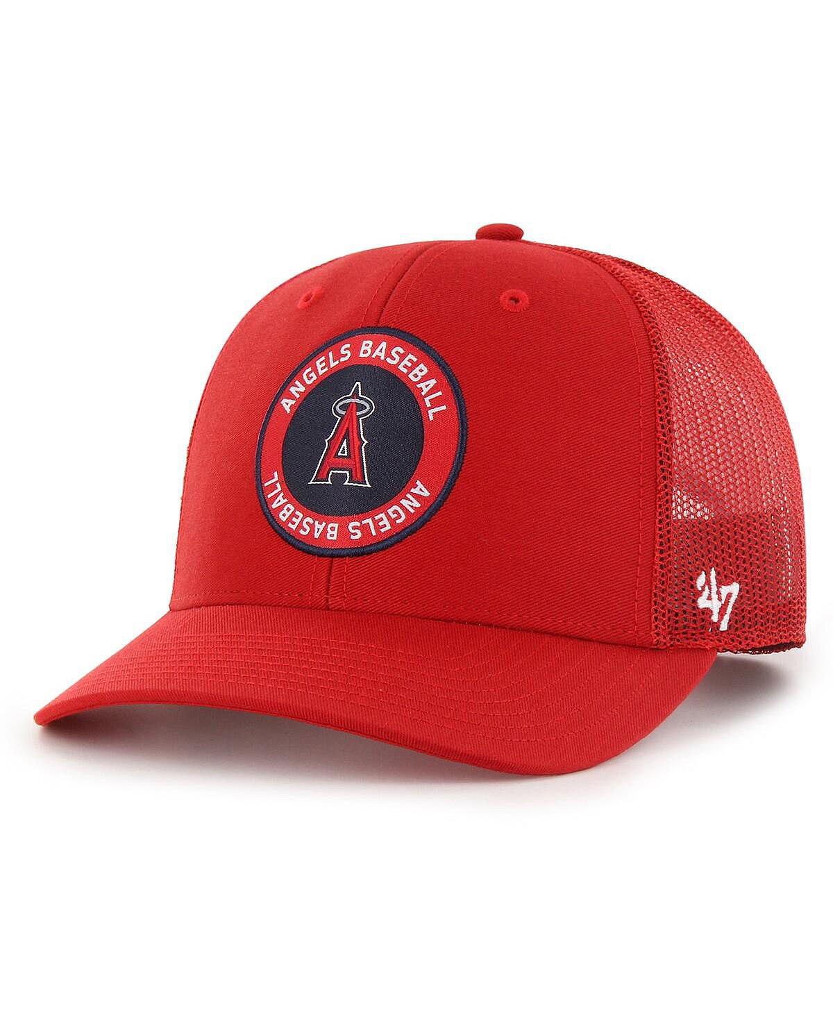 Мужская красная регулируемая шляпа Los Angeles Angels Trucker '47 Brand