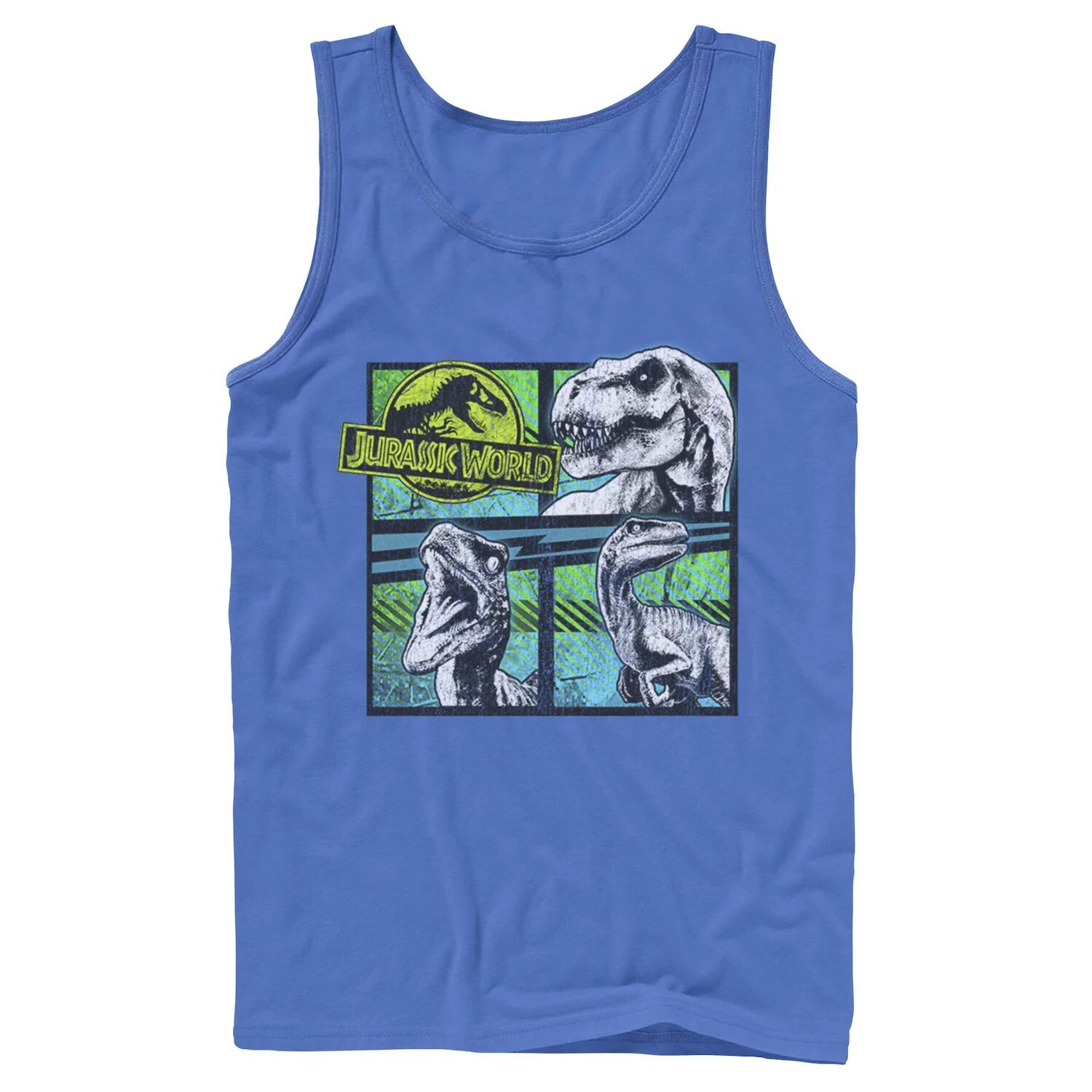 

Мужская майка Jurassic World Dinosaurs Group Of 3 с неоновым рисунком Licensed Character