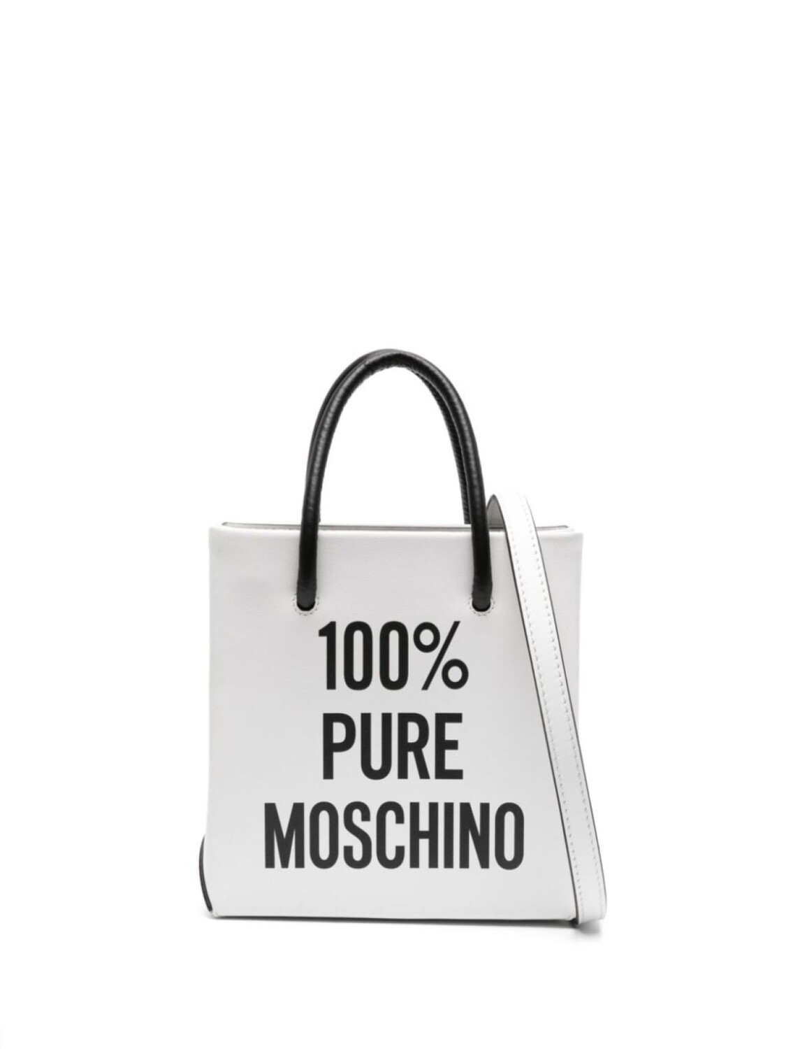 

Moschino сумка-тоут с надписью, белый