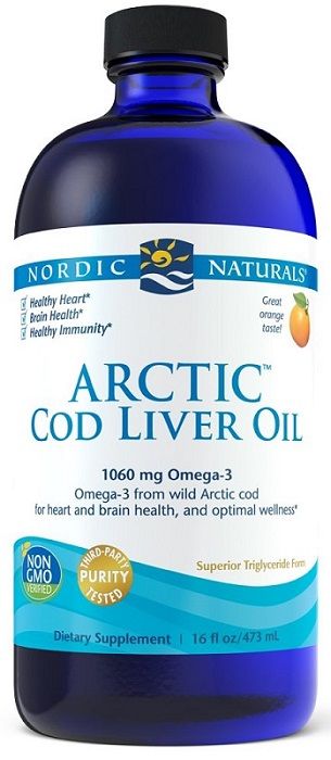 Nordic Naturals Arctic Cod Liver Oil 1060 Mg Orange жидкий транс, 473 ml nordic naturals жир печени арктической трески апельсин 473 мл 16 жидк унций