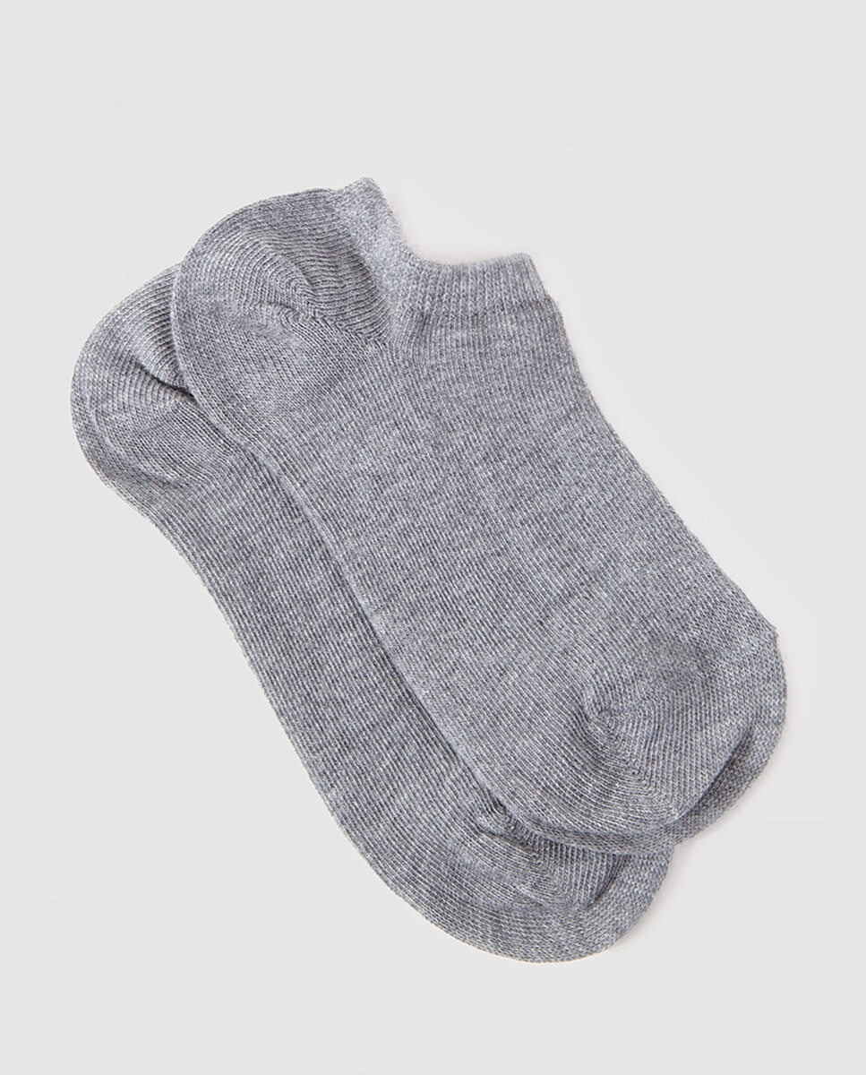 

Невидимые детские носки. Cotton Juice, серый