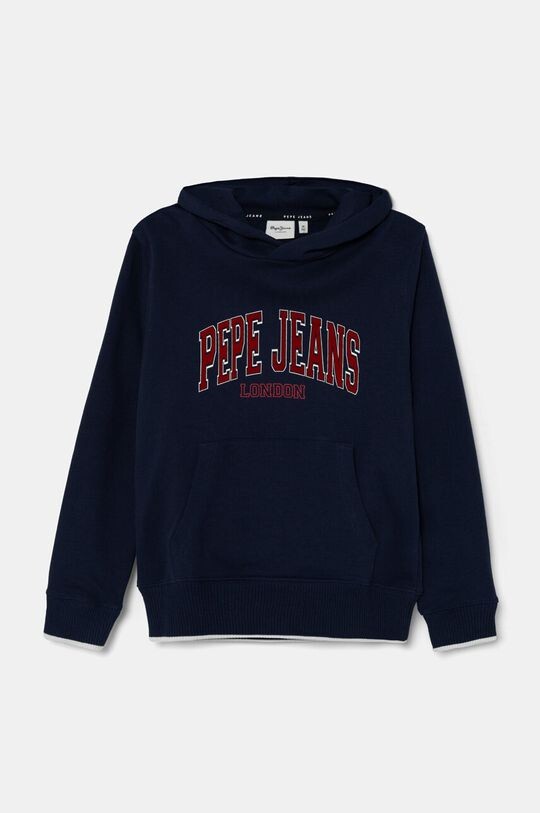 

Детская хлопковая толстовка Bain HOODIE Pepe Jeans, темно-синий