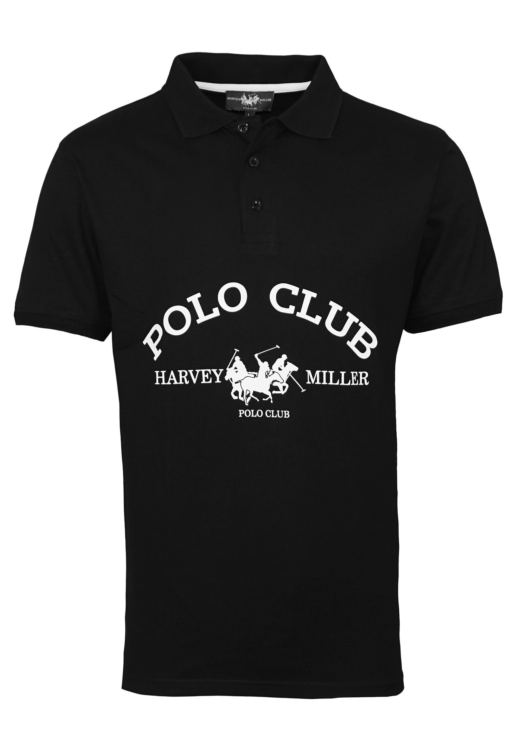 Поло HARVEY MILLER POLO CLUB, черный