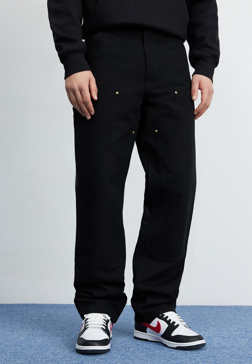 

Брюки Double Knee Pant Carhartt WIP, цвет black rigid
