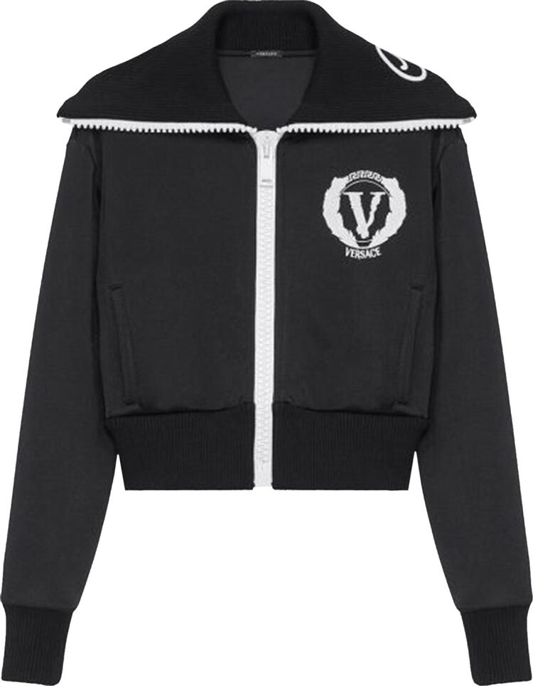 

Спортивная куртка Versace Logo Embroidered 'Black', черный