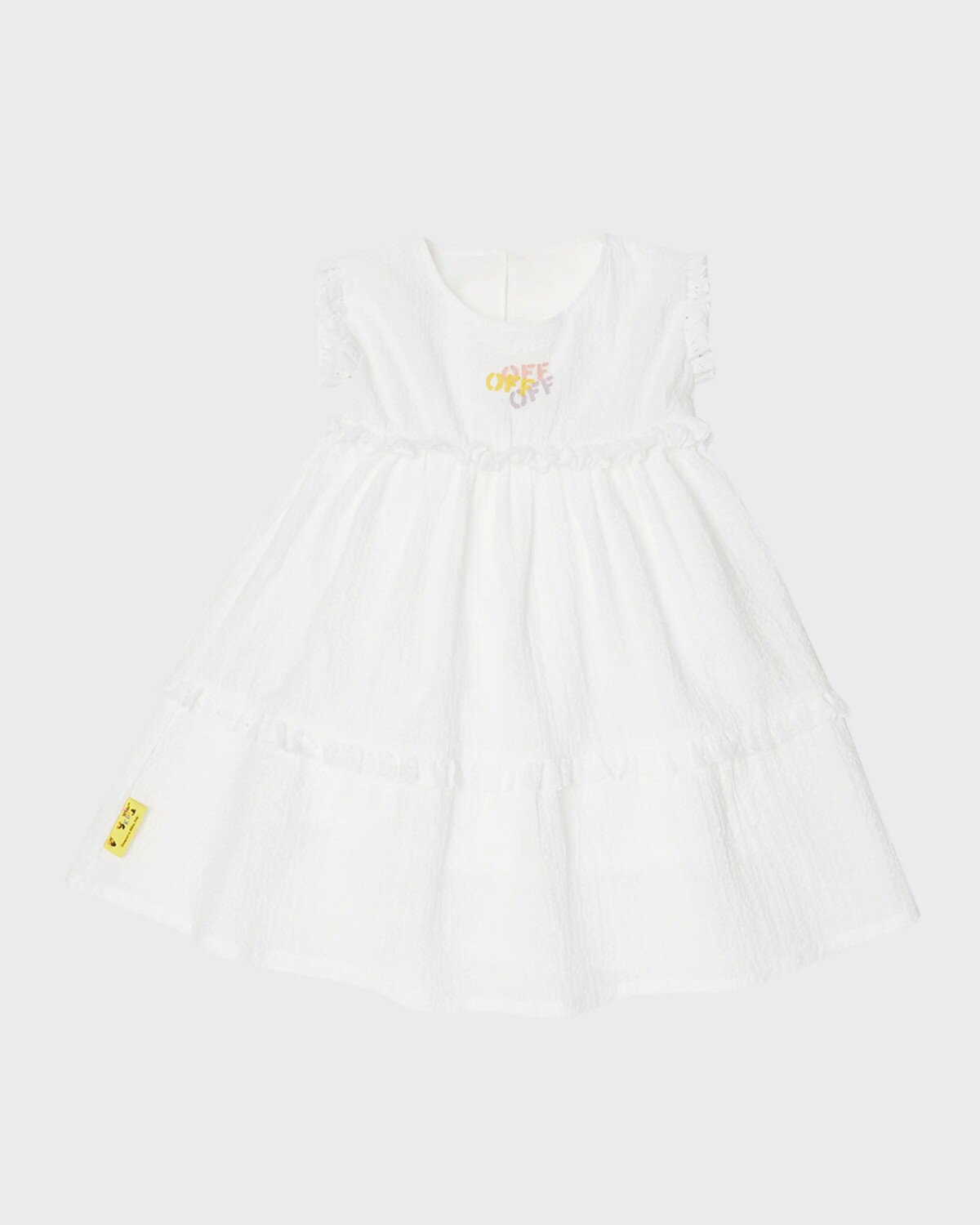 

Платье Off Stamp с рюшами для девочек, размер 3–36 м Off-White, цвет White Multicolor