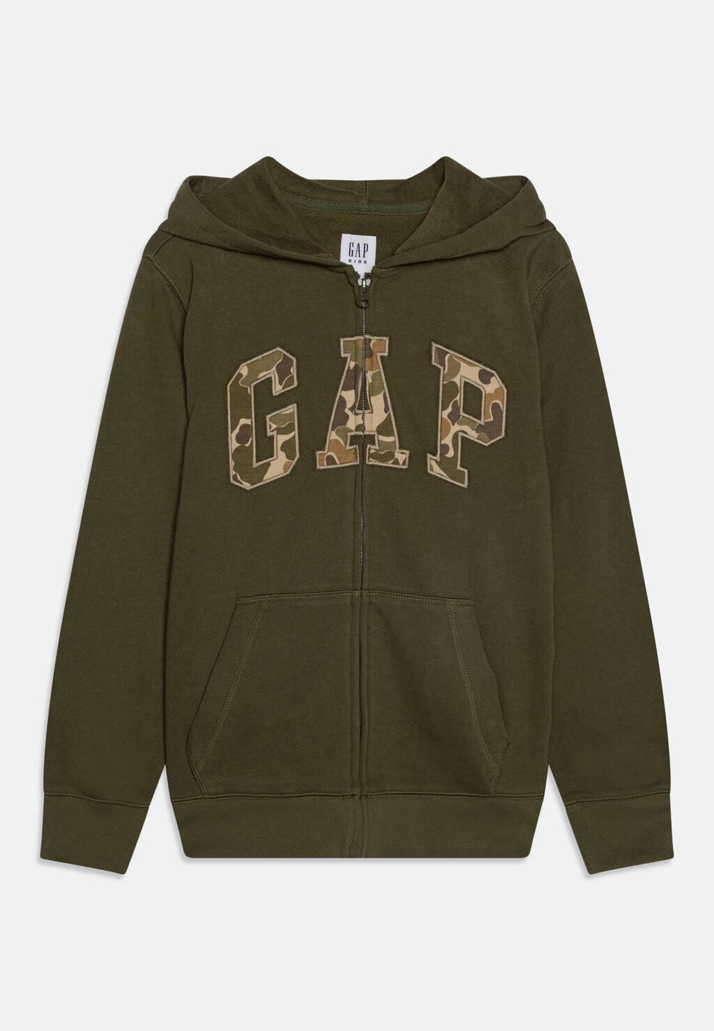 

Толстовка на молнии Fall Logo Boys GAP, цвет army jacket green
