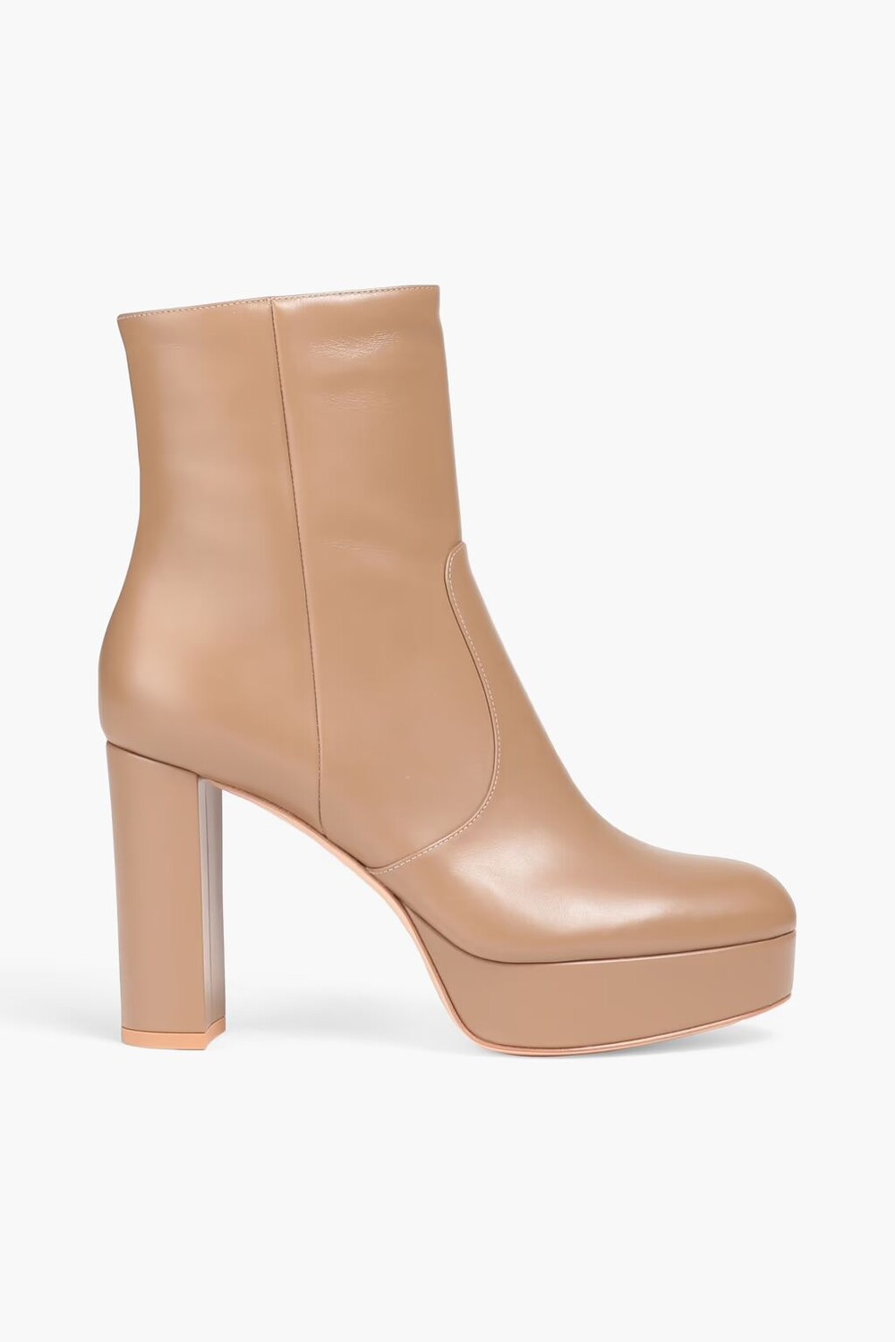 

Кожаные ботильоны на платформе Gianvito Rossi, нейтральный