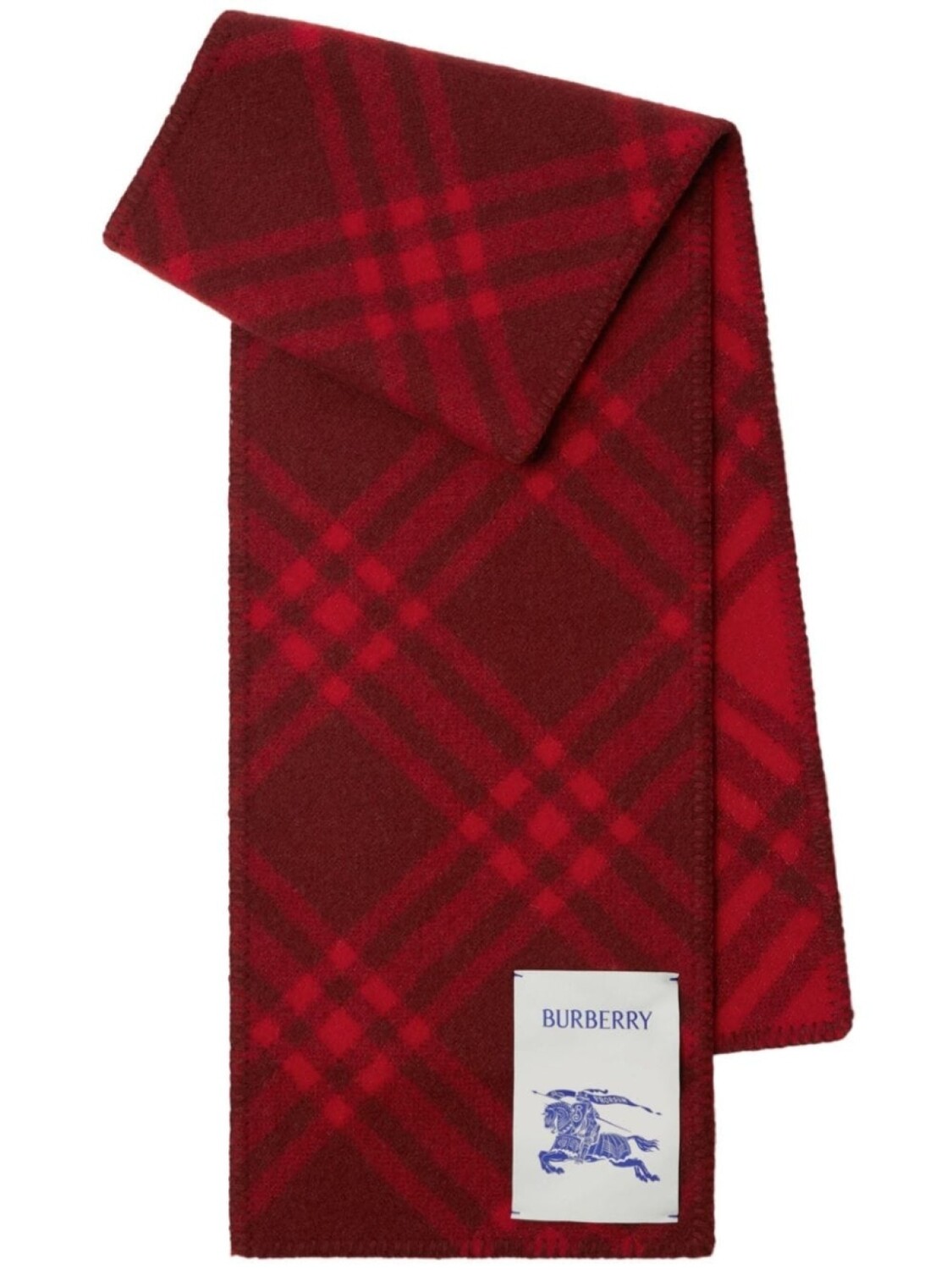 

Burberry шерстяной шарф в клетку Vintage Check, красный