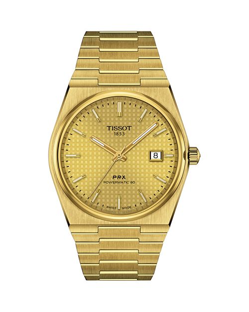 Часы PRX Powermatic 80, 40 мм Tissot, цвет Gold наручные часы tissot prx powermatic 80 t137 407 11 091 00