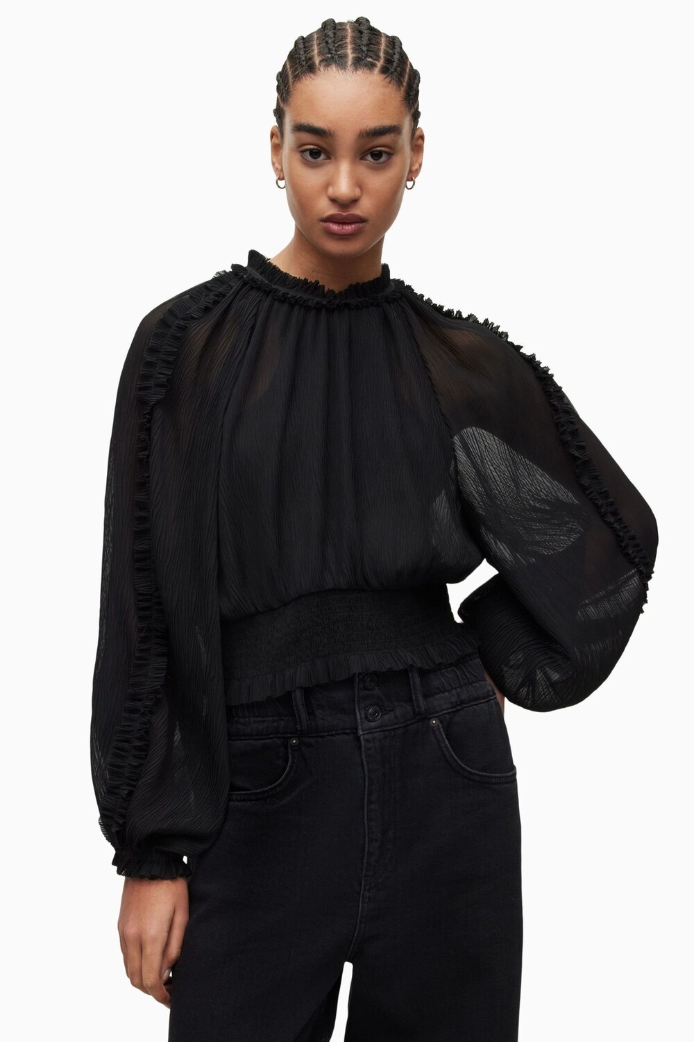 

AllSaints Thallo черный топ All Saints, черный