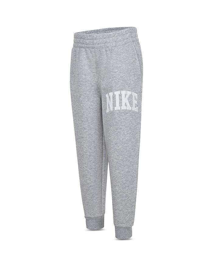 

Nike Флисовые брюки Nike Sportswear Club для мальчиков с аппликацией — Little Kid, серый