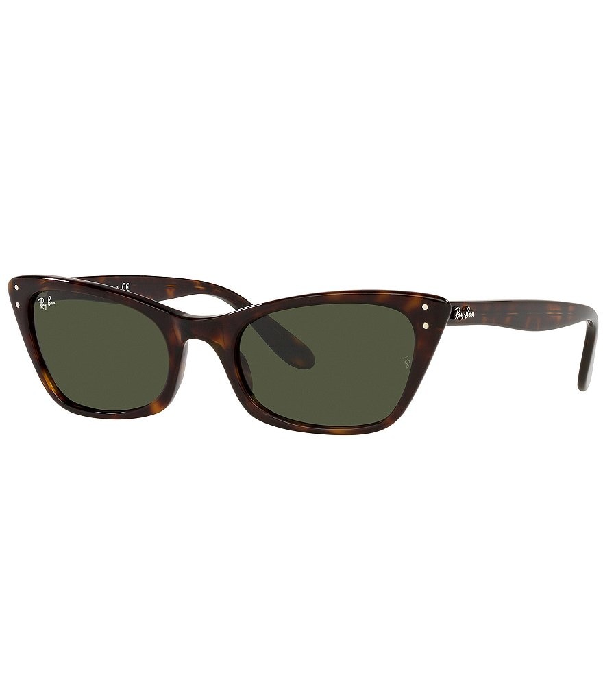 Женские солнцезащитные очки Ray-Ban Lady Burbank 52 мм «кошачий глаз» Гавана, коричневый