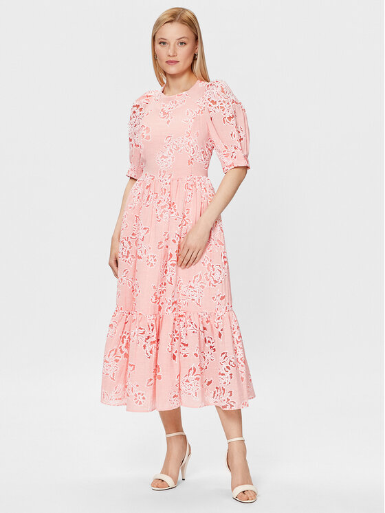 Коктейльное платье стандартного кроя Ted Baker, розовый туника застежка отсутствует короткий рукав размер 52 62 красный