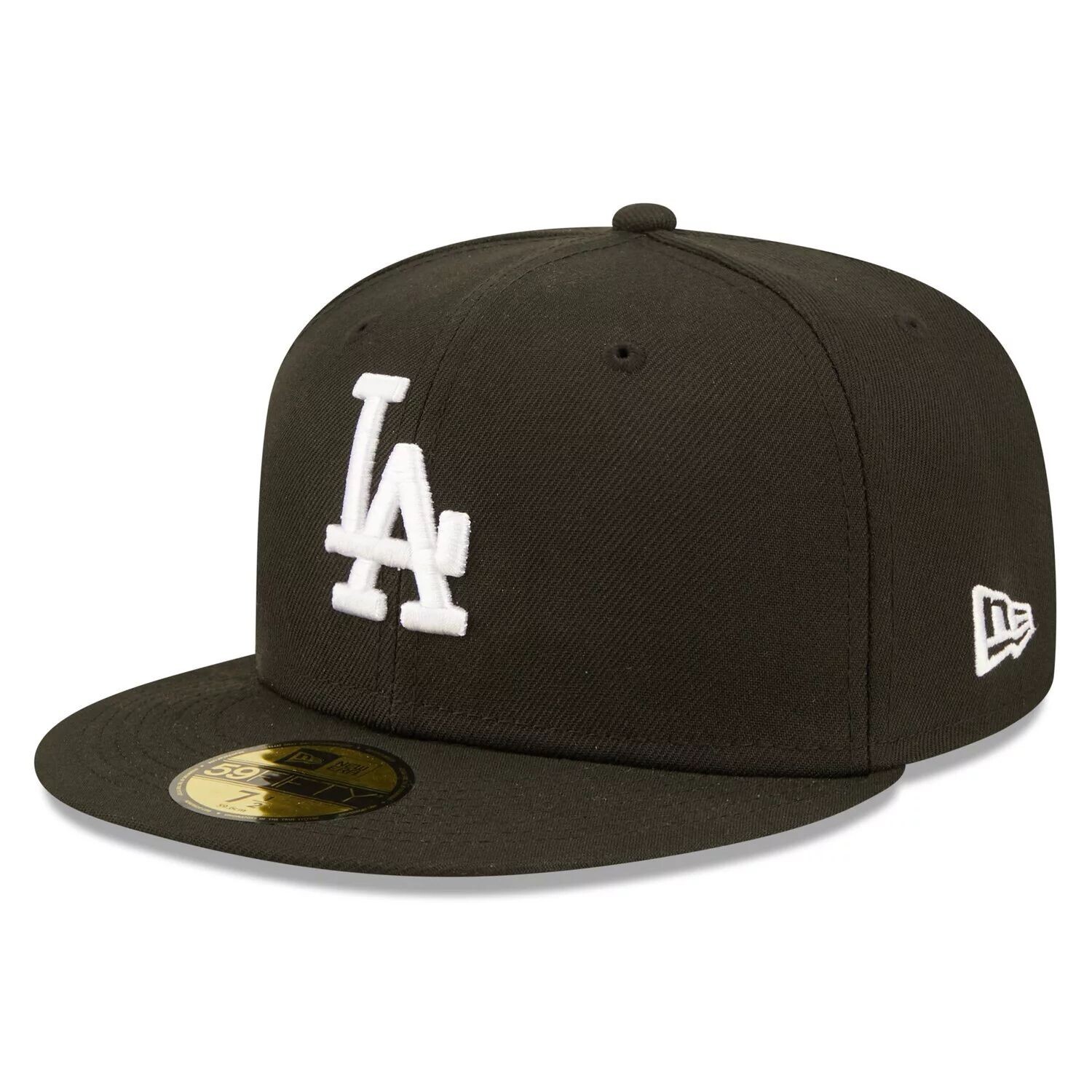 

Черная мужская приталенная шляпа с логотипом команды New Era Los Angeles Dodgers 59FIFTY