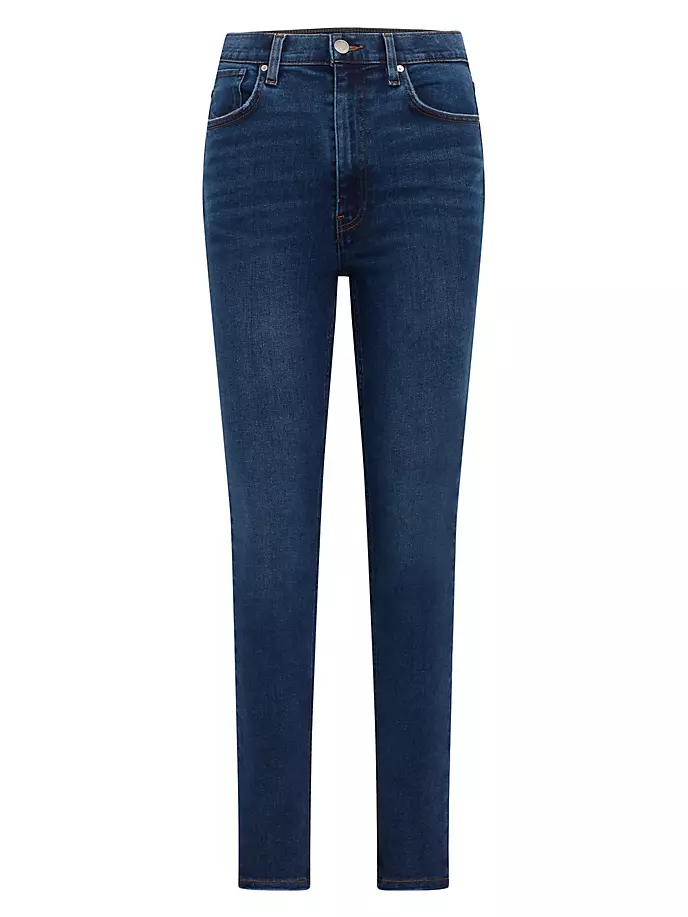 цена Джинсы суперскинни с завышенной талией и разворотом на развороте Hudson Jeans, цвет mariana