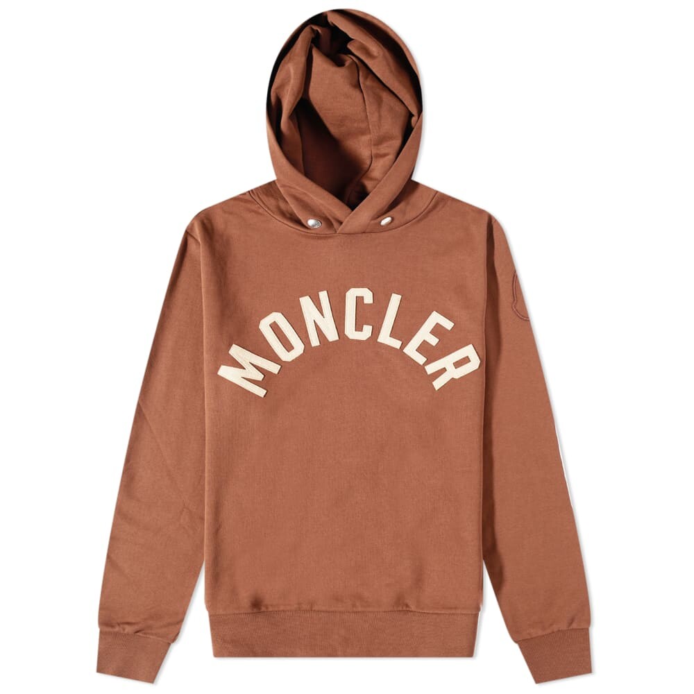 

Moncler Толстовка с логотипом Varsity Popover, коричневый