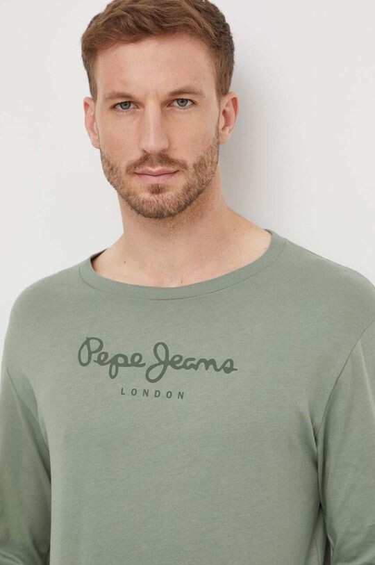 

Футболка Eggo из хлопка Pepe Jeans, зеленый
