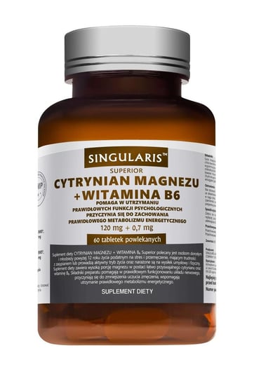 Singularis Superior, Цитрат магния + витамин B6, 60 таблеток