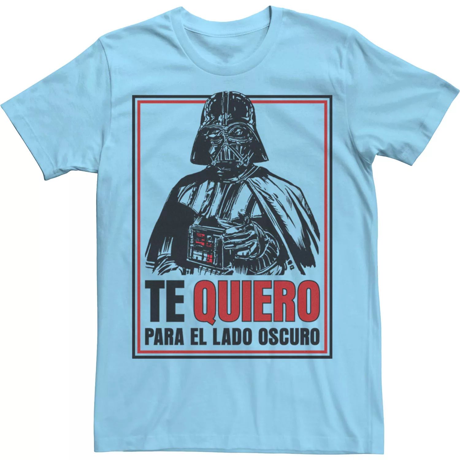 sandokey galaxy star light Мужская футболка Te Quiero Para El Lado Oscuro Star Wars, светло-синий