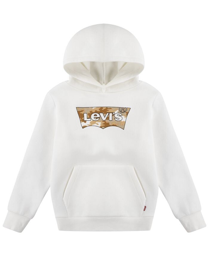 

Пуловер с капюшоном и рисунком Levi's, белый