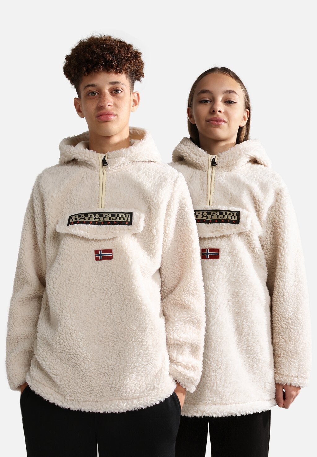 

Толстовка флисовая Burgee Napapijri, цвет whitecap gray
